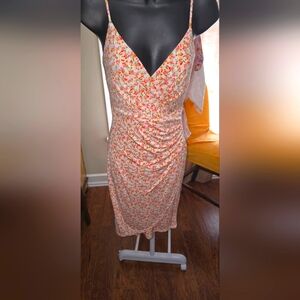 BCBGENERATION, White/Pink floral dress, SZ 0